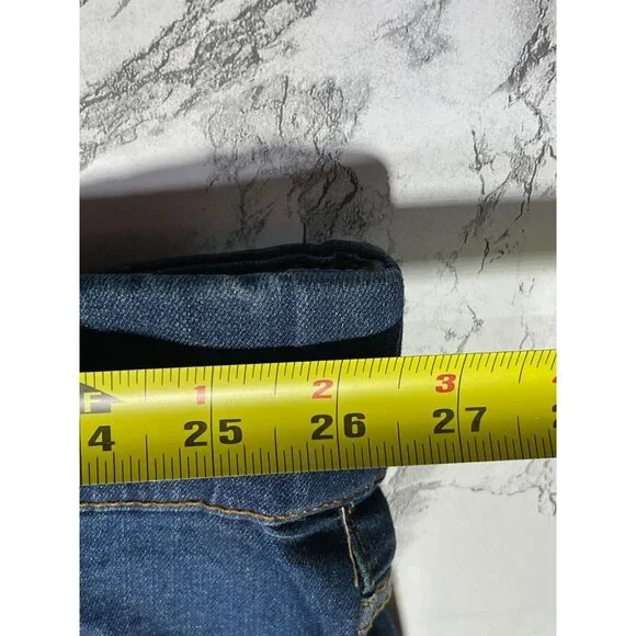 NWT Terra & Sky Womens Plus Size Denim Pull On Bermuda Shorts 4X Dark Wash - Picture 4 of 8